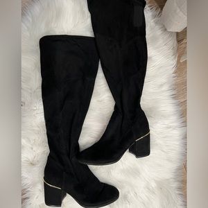 Long knee height boots